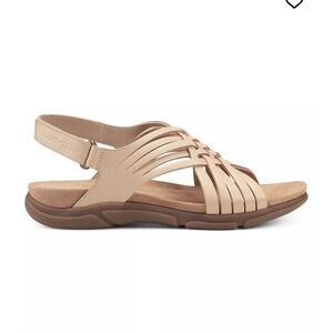 Easy Spirit Mar Comfort Slingback Everyday Walking Sandals Light Natural 6.5 NIB